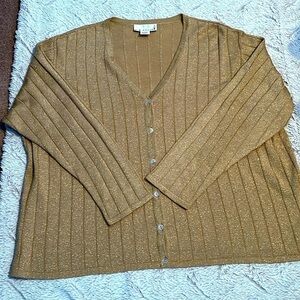 Kim Rogers Front Button Sweater Size 3X
